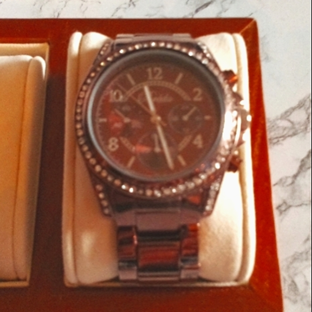 Breda Ladies Watch #2288 Bronze with Crystals